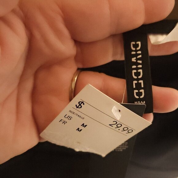 H&M Divided New Black Strappy Dress Large - Picture 7 of 9